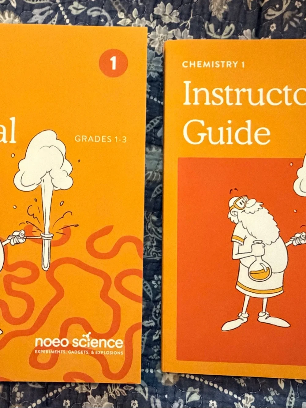 Chemistry Lab Manual Set in Orange — Educational Science Workbook